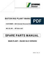 Spare Parts Manual M1-Inline Silo Version Sep-2012
