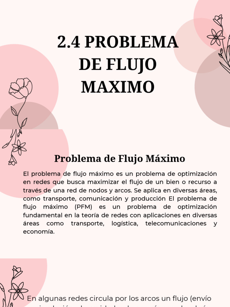 Problema de Flujo Máximo en Redes | PDF | Informática teórica