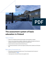 The Assesment System in Finland