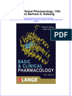 Basic Clinical Pharmacology 15Th Edition Bertram G Katzung Full Chapter