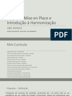 Introdução À Harmonização e Etiqueta - 1° Periodo