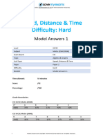 E2.10 Speed Distance - Time 2B Model Answers Booklet 1 CIE IGCSE Maths