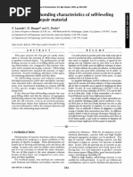 Rheology and Bonding Characteristics of Self-Leveling Concrete As A Repair Material