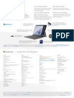 MSFT Microsoft Surface Pro 10 Fact Sheet ROW