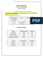 Odisha Branch March Scheme