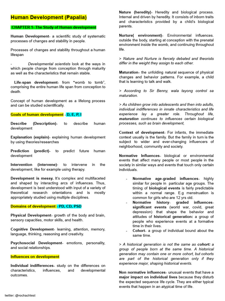 Human Development Overview by Papalia | PDF | Id | Developmental Psychology