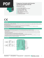 Frequency Converter With Direction and Synchronization Monitor KFU8-UFT-2.D