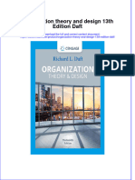 Organization Theory And Design 13Th Edition Daft download pdf chapter