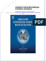 Organic Synthesis Using Biocatalysis 1St Edition Goswami download pdf chapter