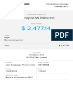 Aliexpress Mexico: Comprobante de Pago 74206928012