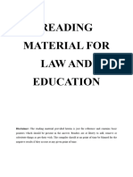 Notes_Law and Education