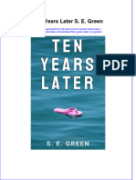 Ten Years Later S E Green Full Download Chapter