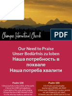 2023 10 01 Our Need For Praise 03 in Spirit and in Truth