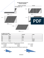 Summative Test in Math 4 4TH Quarter