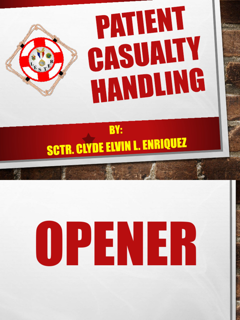 B Patient Casualty Handling PDF