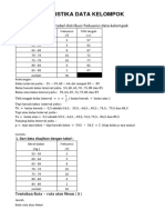 Statistika Data Kelompok