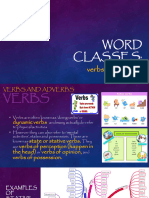 3 Word Classes Verbs and Adverbs