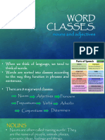 2 Word Classes Nouns and Adjectives