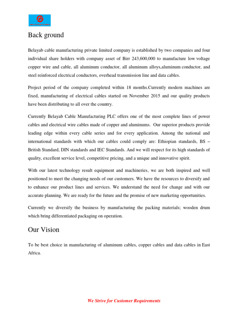 BELAYAB CABLE | PDF | Quality Assurance | Reliability Engineering