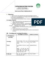 Grade 3 Detailed Lesson Plan Mathematics | PDF | Yarn | Lesson Plan