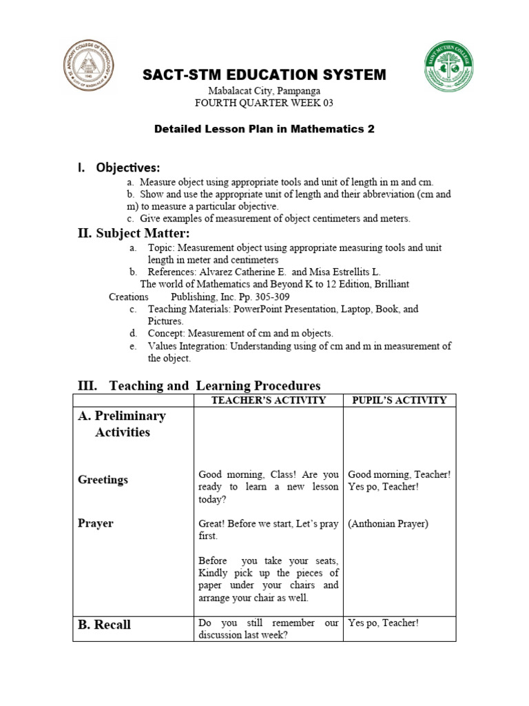 Demo Grade 2Mathematics PDF Metre Teachers
