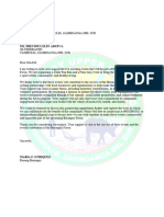 Solicitation Letter