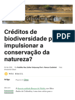 Créditos de Biodiversidade Podem Impulsionar A Co