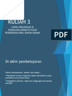 Kuliah 3 Carta Organisasi Dan Tanggungjawab Di Pusat Pendidikan Awal Kanak-Kanak