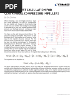 Simple Thrust Calculation For Centrifugal Compressor Impellers