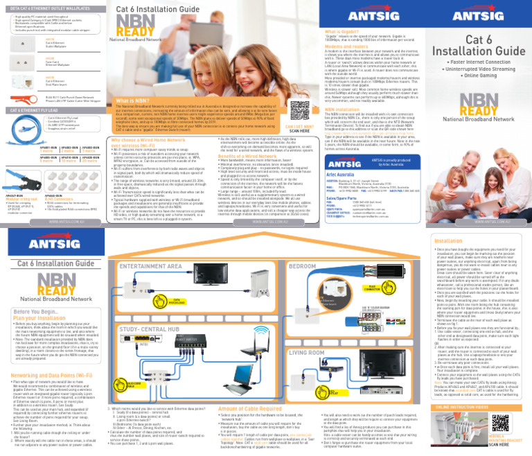 Cat6 InstallationBrochure | PDF | Wi Fi | Computer Network