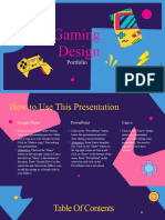 Gaming Design Portfolio, копия