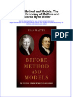 Before Method and Models The Political Economy of Malthus and Ricardo Ryan Walter Full Chapter