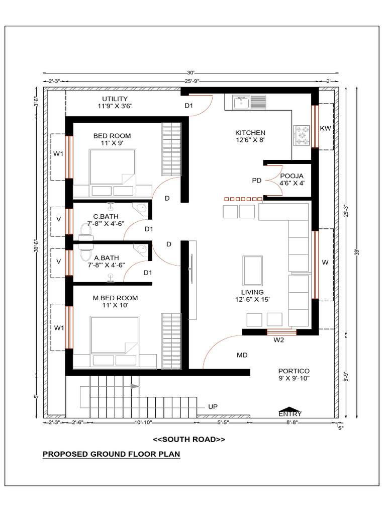 Proposed Ground Floor Plan Layout | PDF