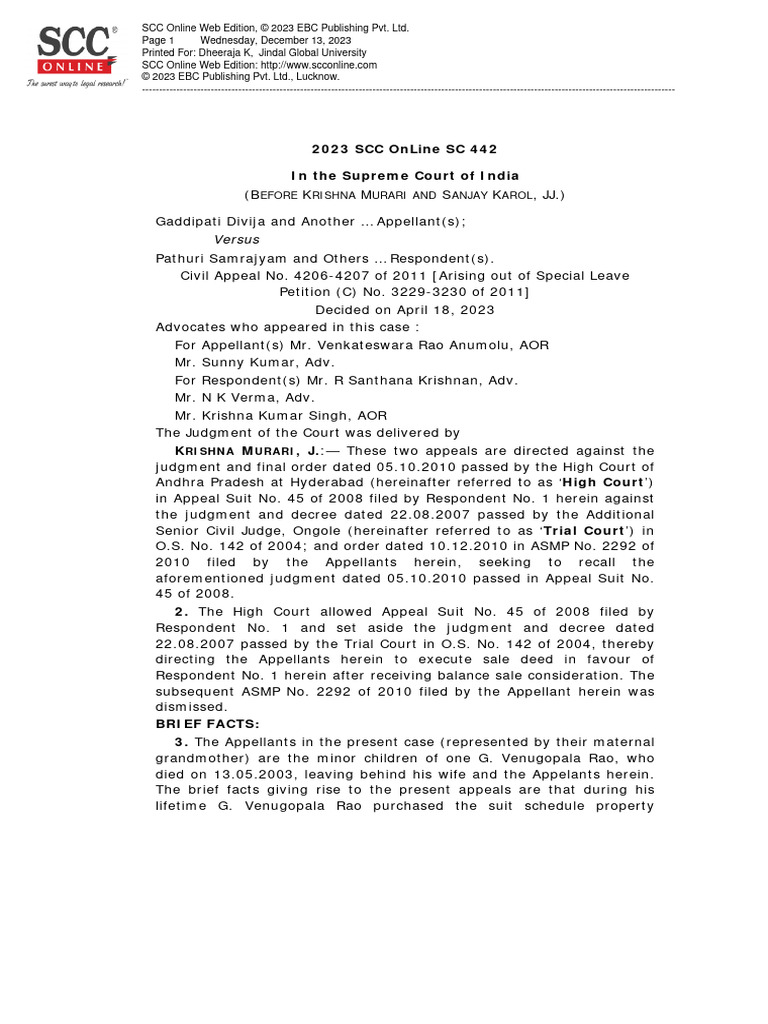 Supreme Court Ruling on Property Dispute | PDF | Lawsuit | Judgment (Law)
