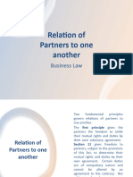 9 Relation of Partners To One Another