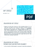 4 Transfer of Title