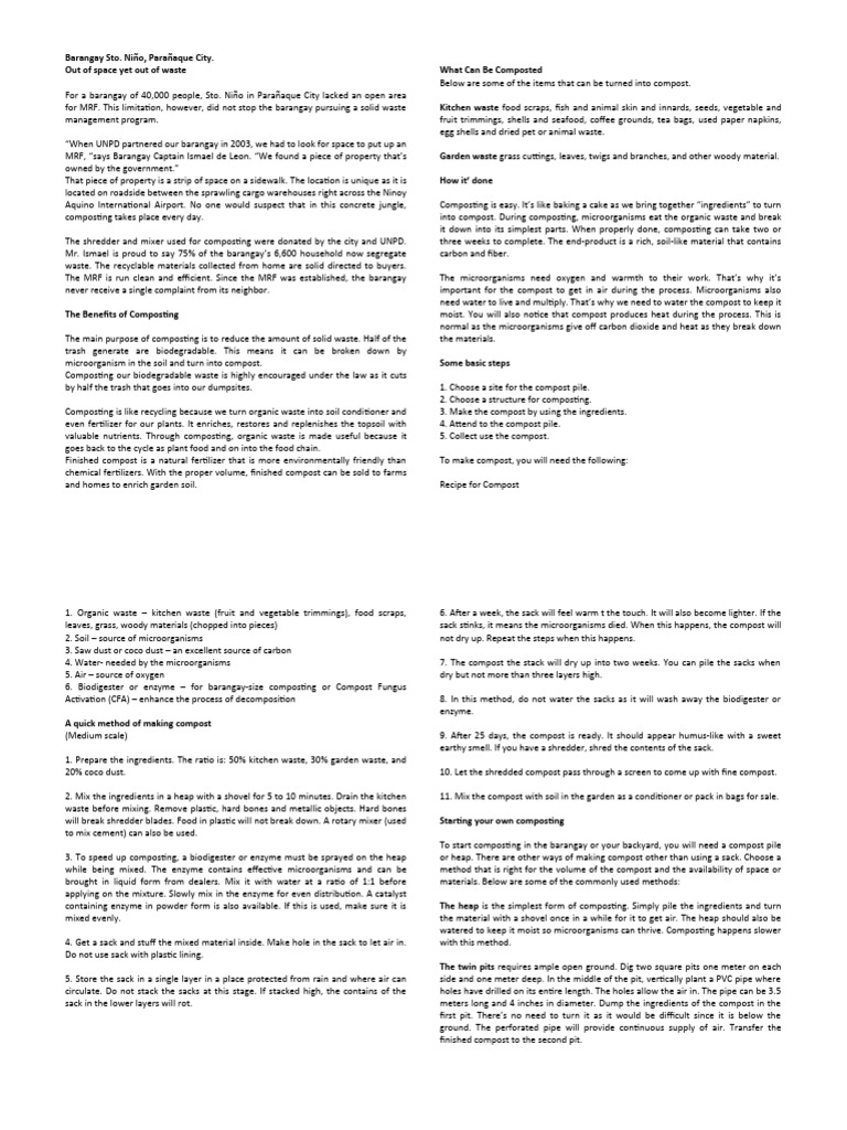 Composting 2 Download Free Pdf Compost Recycling