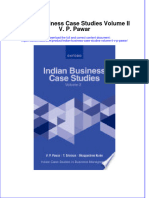Indian Business Case Studies Volume Ii V P Pawar Full Chapter