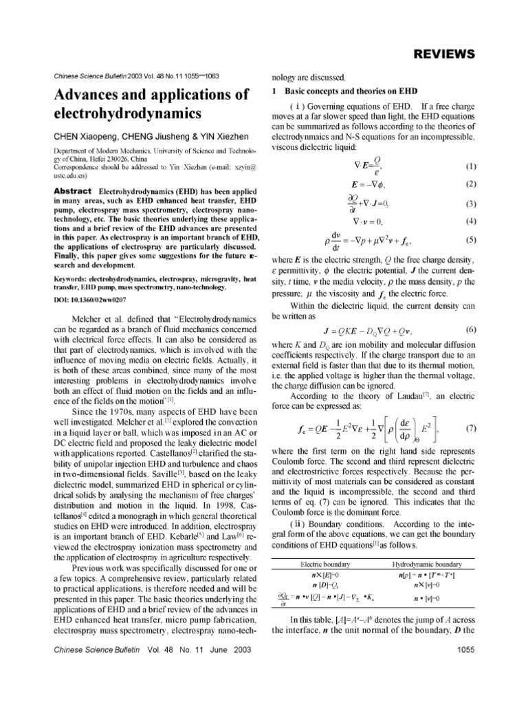 Xiaopeng Chen Advances and Applications of | PDF | Electrospray ...