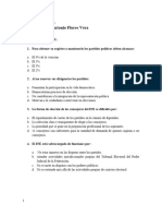 Examen de Derecho Electoral. Sin Respuesta