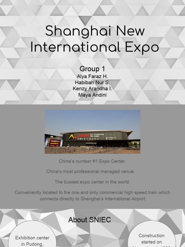 Shanghai New International Expo Center | PDF | Shanghai | Architectural ...