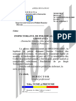 Anexa Nr. 8 - Adresa Format A5 Petitie PT IPJ