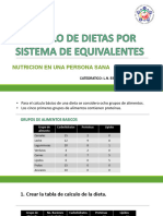 Calculo de Dietas Por Sistema Mexicano de Equivalentes
