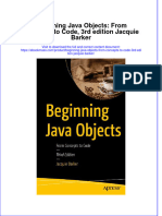 Beginning Java Objects From Concepts To Code 3Rd Edition Jacquie Barker Full Chapter