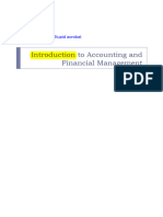 AFM L1 Intro To Accounting - Financial Management