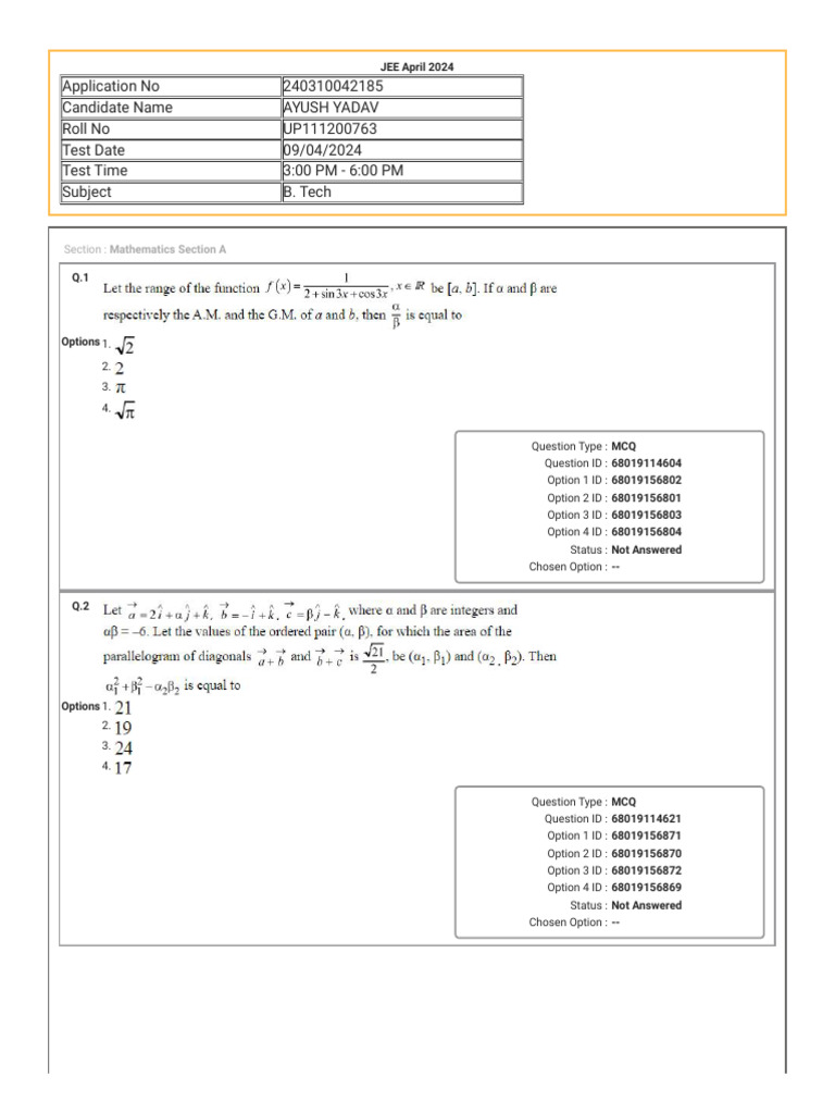 Multicraft Aptitude Test