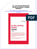 Ear Nose and Throat Disorders Sourc3Rd Edition Angela Williams Full Chapter