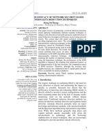 Improving The Efficacy of Network Security Based On Dimensionality Reduction Techniques