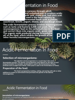 Acidic Fermentation in Food