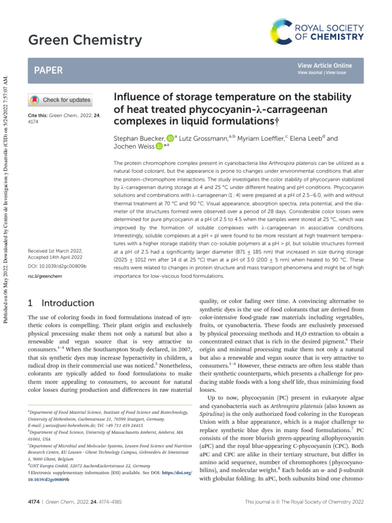 Influence of storage temperature on the stability of heat treated